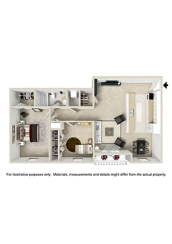 Floor plan Two Bedroom