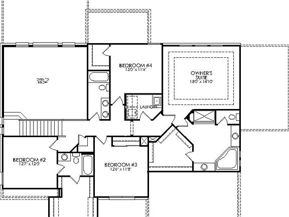 floor plan second level