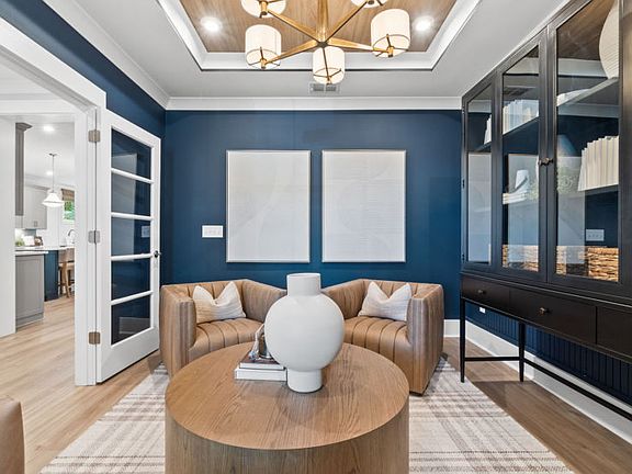 Cozy seating inside Library.