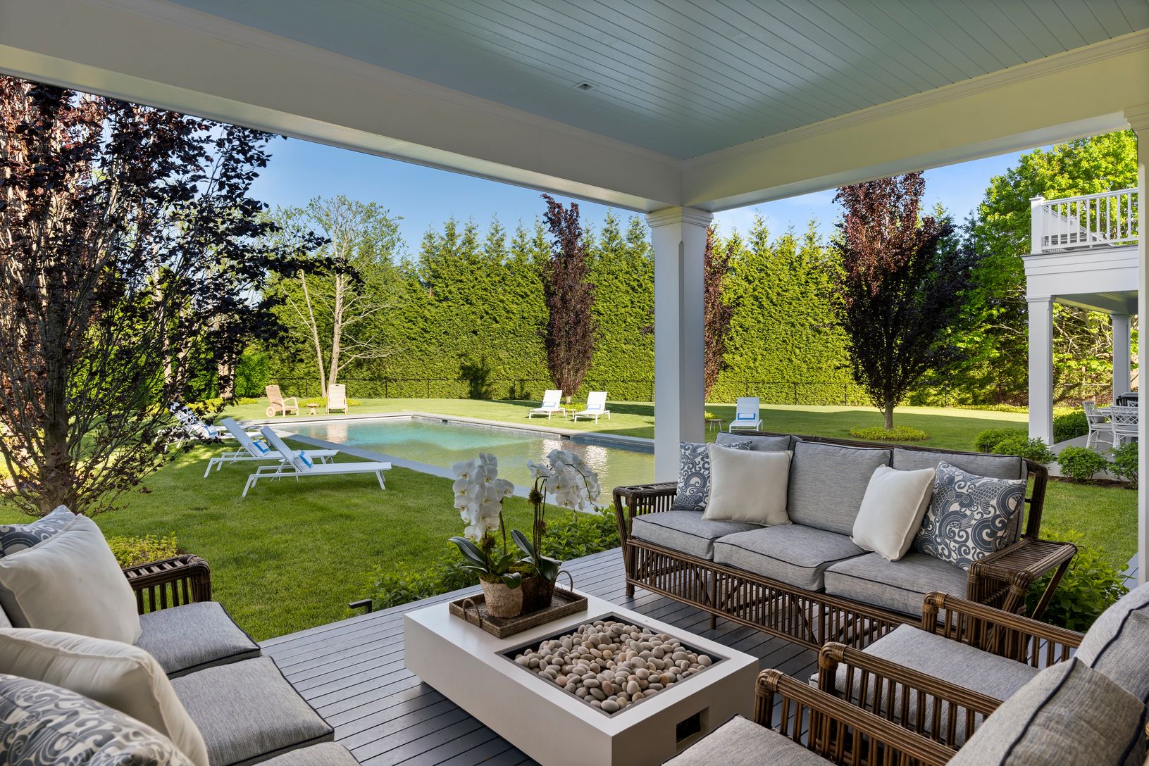 View from Covered Porch off Kitchen