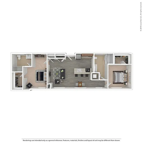Floor plan C11.HC - 2 bed/2 bath (handicap accessible)