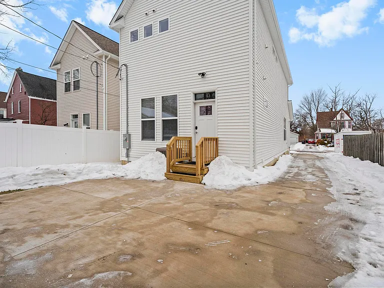 Rear entrance near kitchen