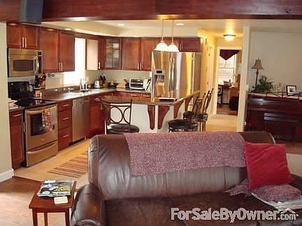 Kitchen
						:
						View from fridge area (pantry is in far back middle of photo)