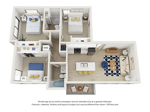 Floor plan 3 Bed 2 Bath