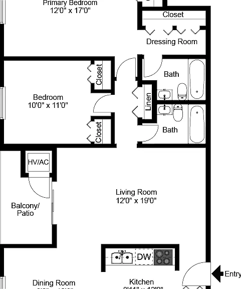 Two Bedroom Two Bedroom
