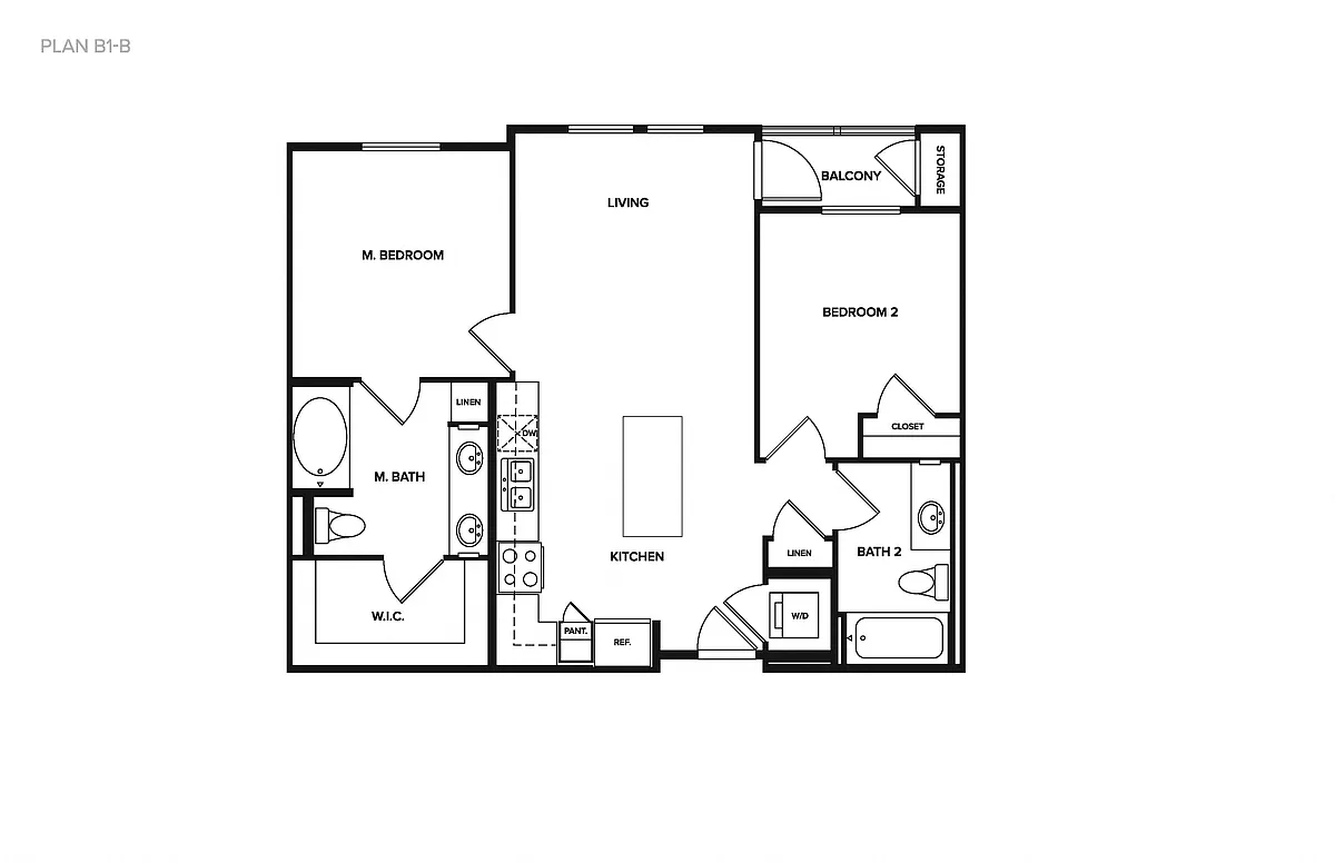 Floor plan B1-B