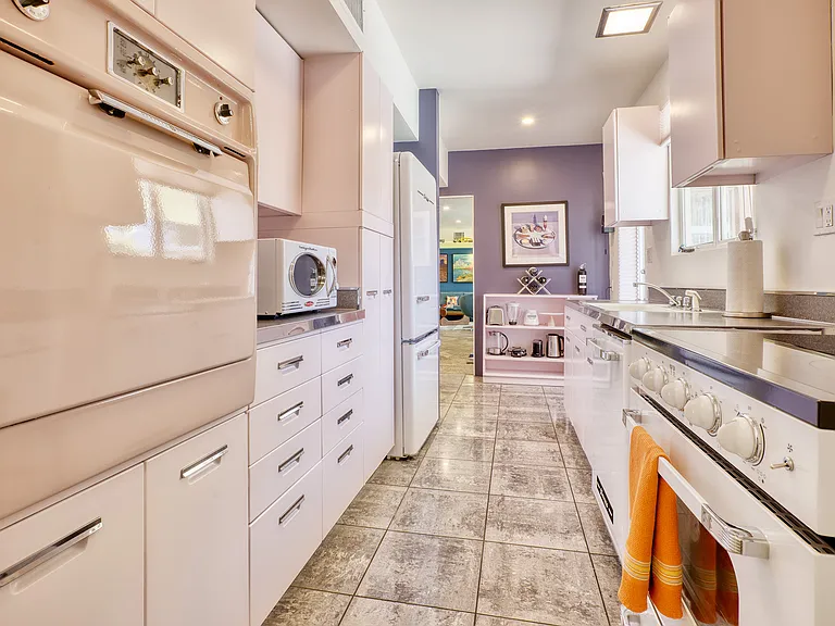 Vintage kitchen with original (disabled) electric oven.