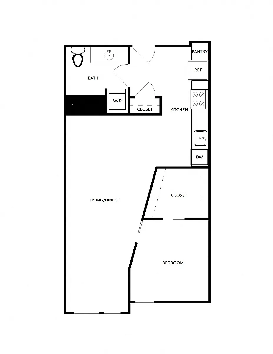Floor plan The Eddy - 1br - C4