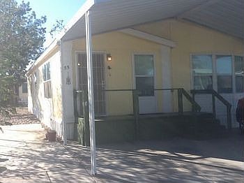 Front of Mobile Home