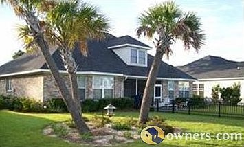 Back view from lake edge