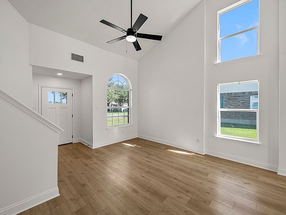 Open concept floor plan