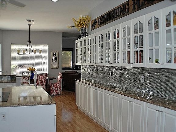 Plenty of storage in the custom kitchen