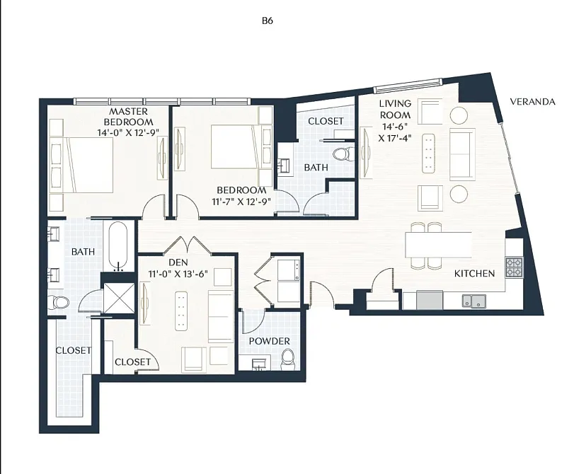 Floor plan B6