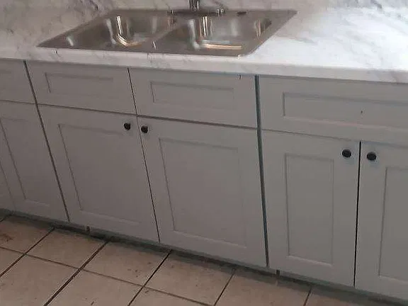Apartment kitchen — apartment 2 at 3245 West Jefferson Apartments.