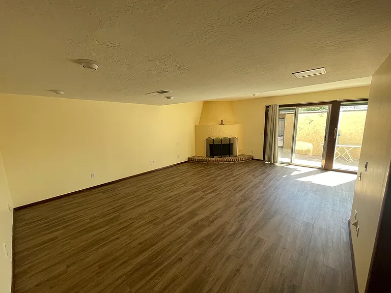 Family room with fireplace
