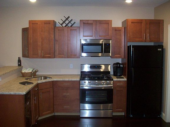 gas stove; micro; refg. and 18"dishwasher