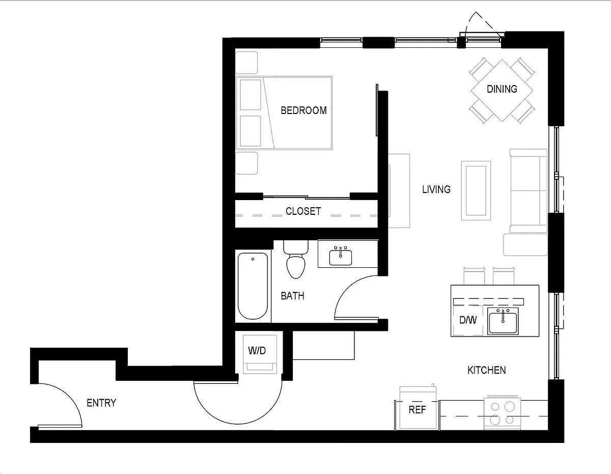 Floor plan 1B - 1G