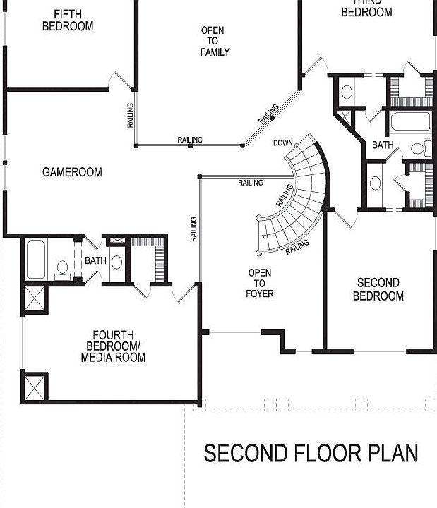 Crestfield FSW (w/Media) Plan, La Frontera, Fort Worth, TX 76179 Zillow