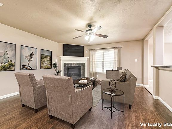The easy maintenance flooring is perfect for the active household.