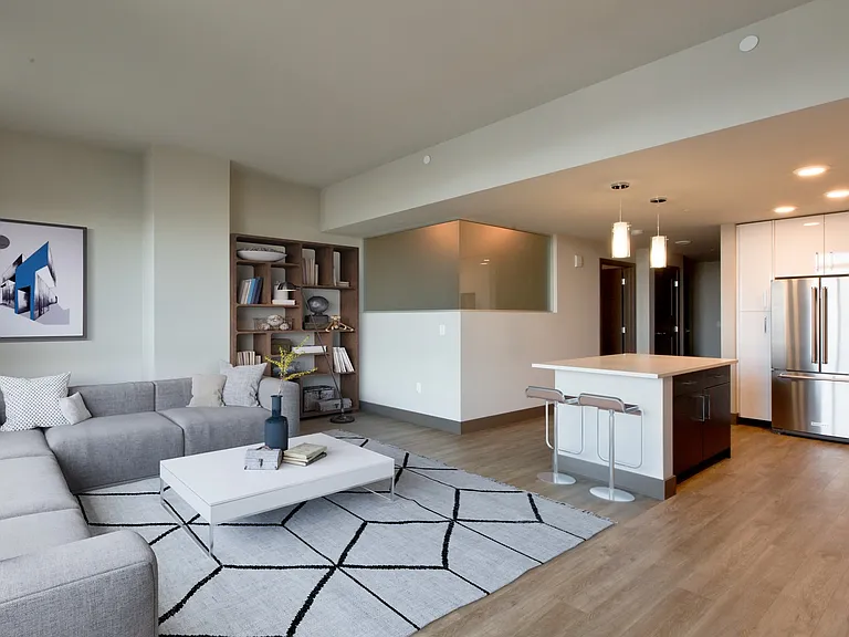 Homes feature wood flooring throughout