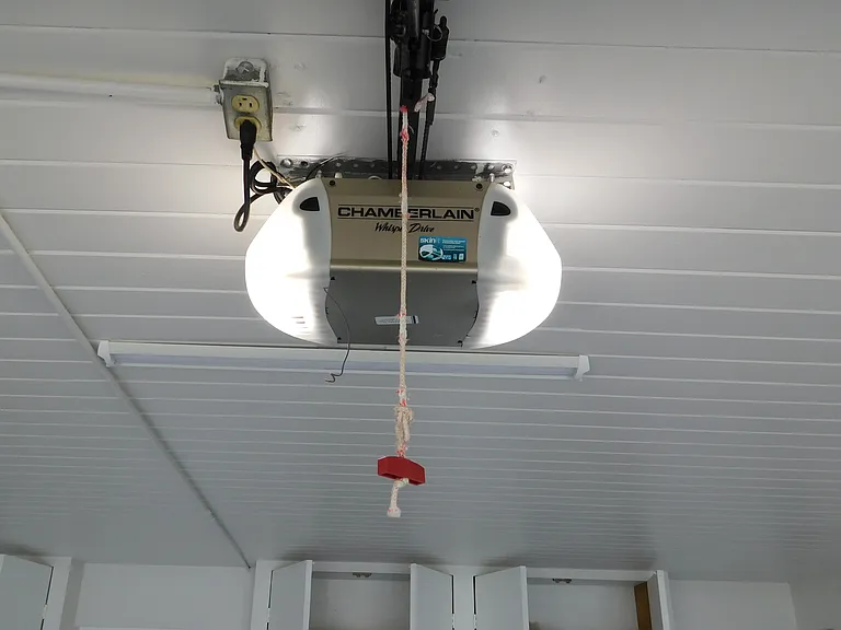 A quality door opener with remote is essential & included!