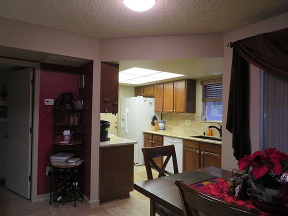 Looking into the kitchen