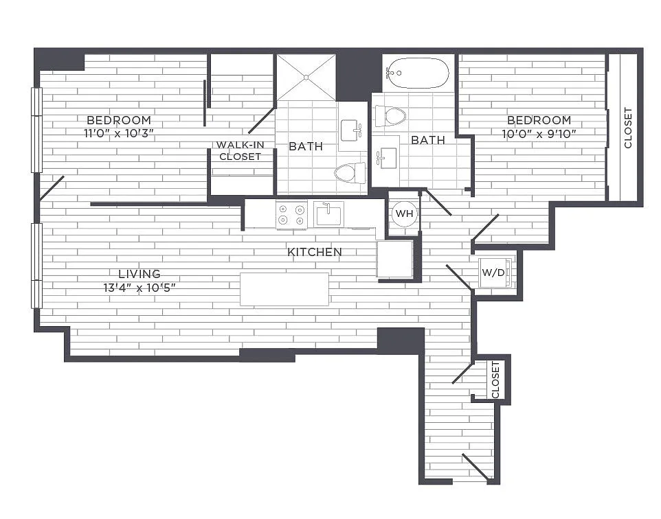 Floor plan Urban Two Bedroom