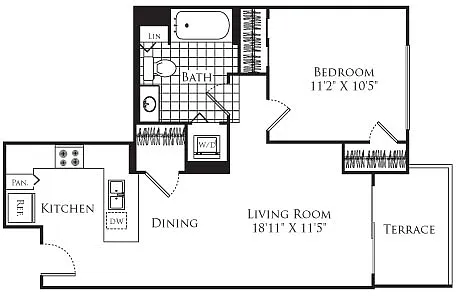 Floor plan 1 Bedroom FP 11