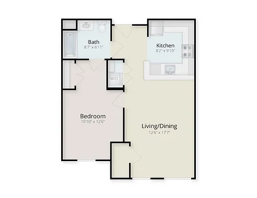 Floor plan One Bedroom