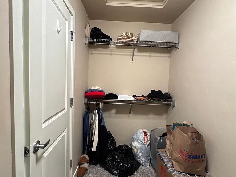 Master walk-in closet