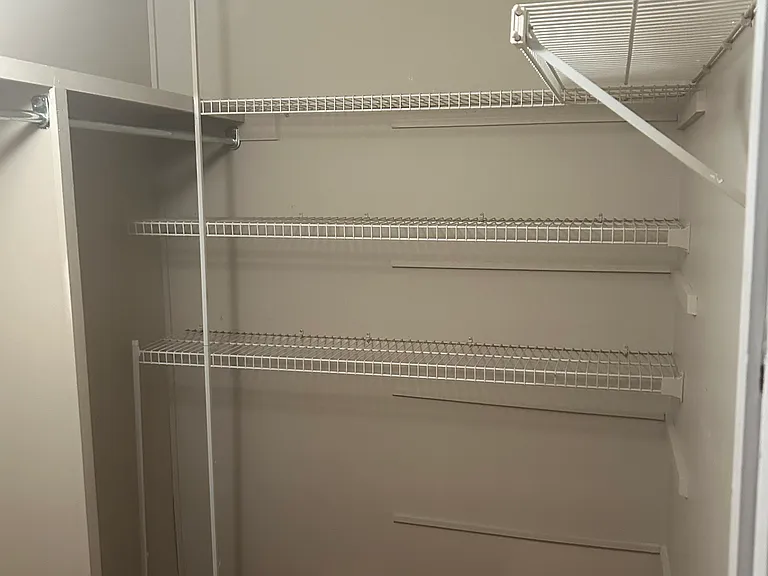 Closet in master bedroom
