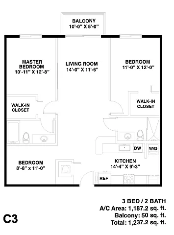 Floor plan Model C3