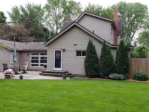.73 acre back yard