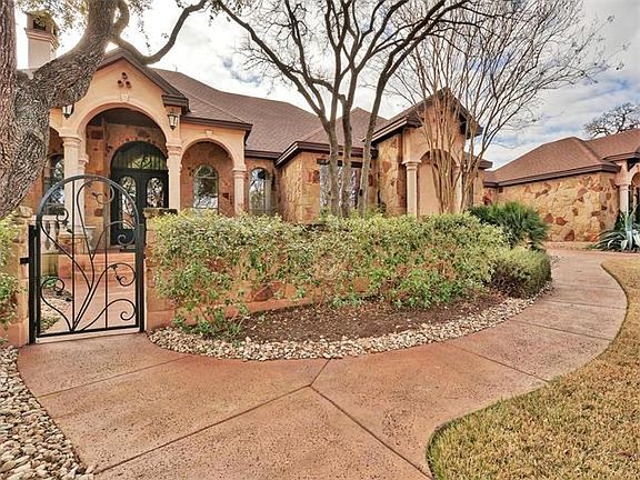 Iron gate to entrance courtyard