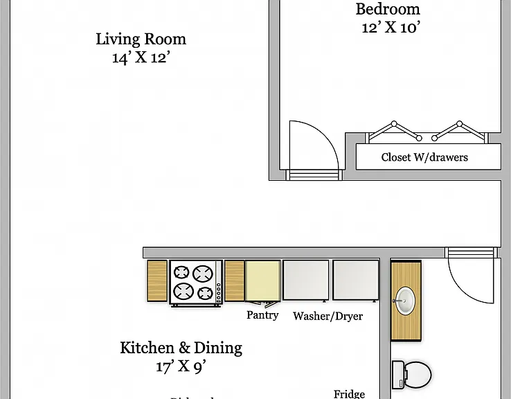 Charming 1 Bedroom unit, completely remodeled with In-Unit Washer/Dryer! — Photo 12