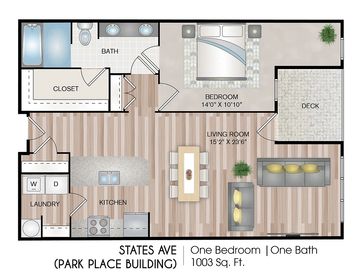 Floor plan States Ave (Parkside Building)