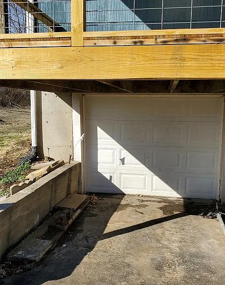 Storage Garage under back Deck