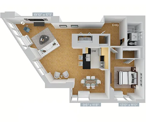 Floor plan A6-1011-upgrade