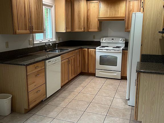 Kitchen with granite countertops