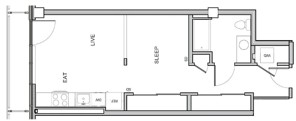 Floor plan Urban 1x1 - B11