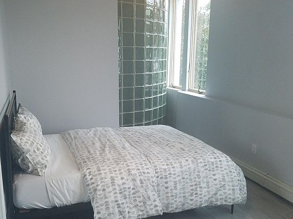 bedroom with west elm furniture