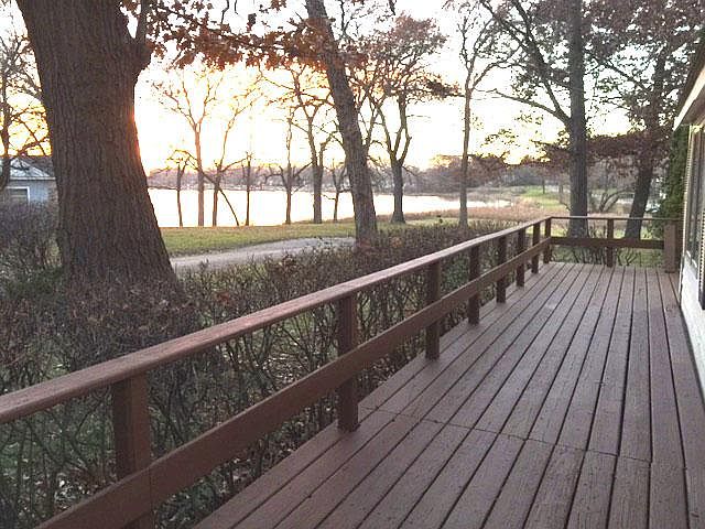 View when walking onto the deck