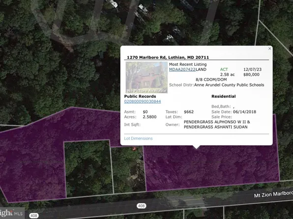 1270 Marlboro Rd, Lothian, MD 20711