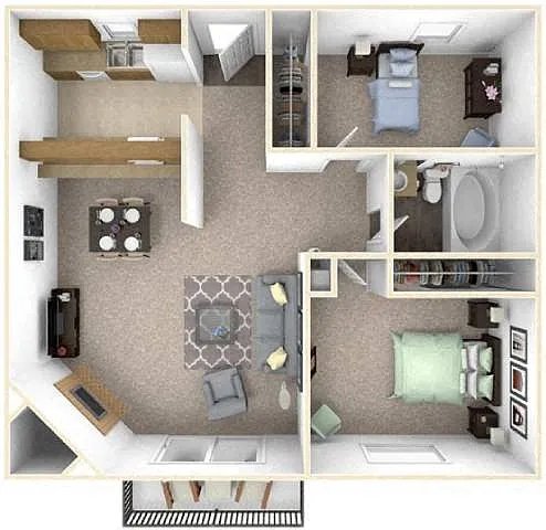 Floor plan 2x1 A Classic