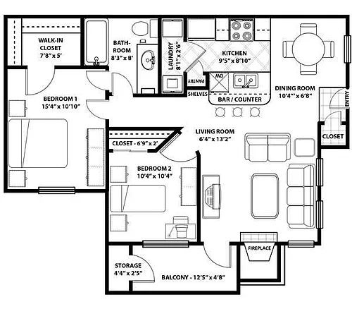 Floor plan B1