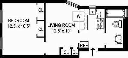 2nd image of 185 E 2nd St APT 5b