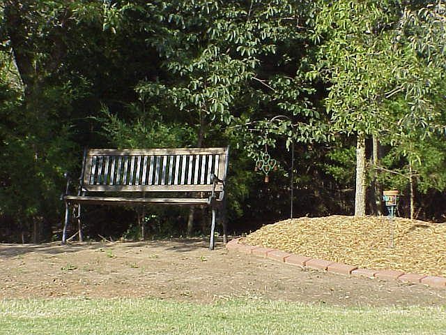 Back yard sitting area