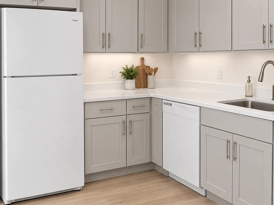 AI generated image of kitchen rennovation - actual design may differ slightly