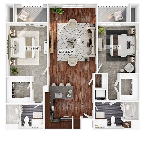 Floor plan B2