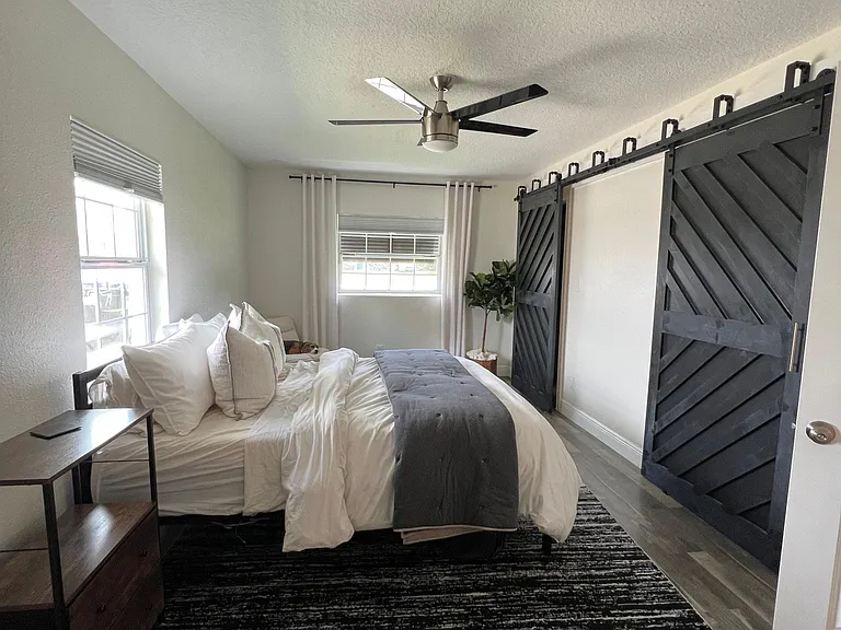 Master Bedroom with Two Walk-In Closets